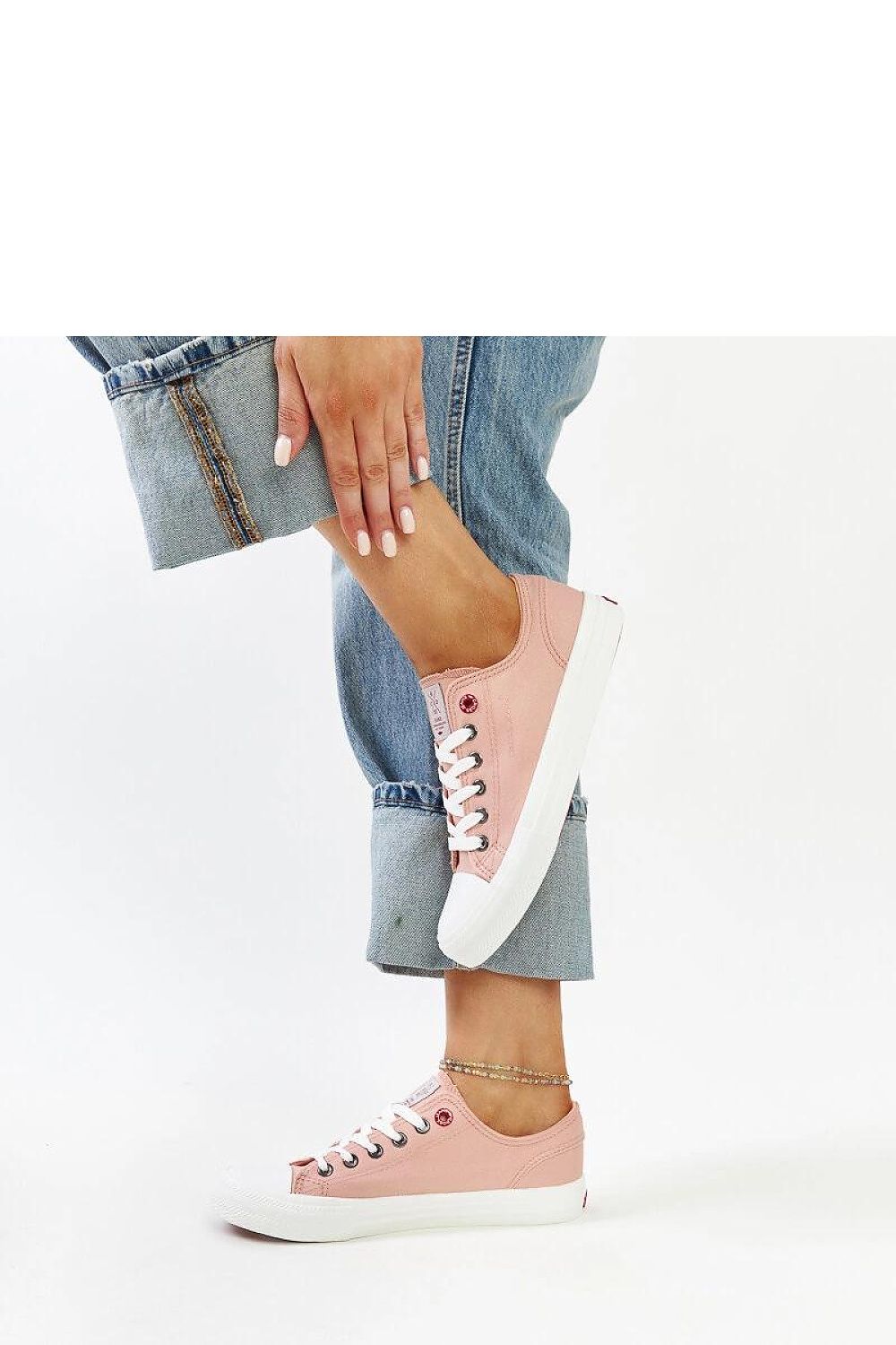   Różowe damskie trampki CROSS JEANS - Solea 