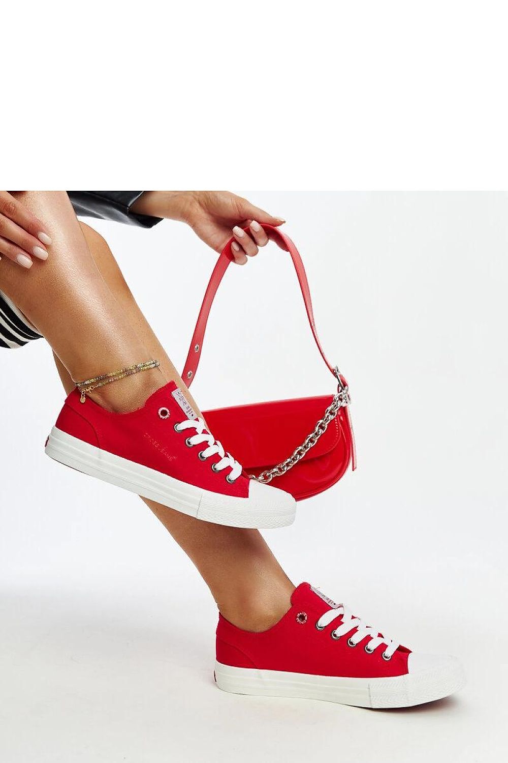   Czerwone damskie trampki CROSS JEANS - Solea 