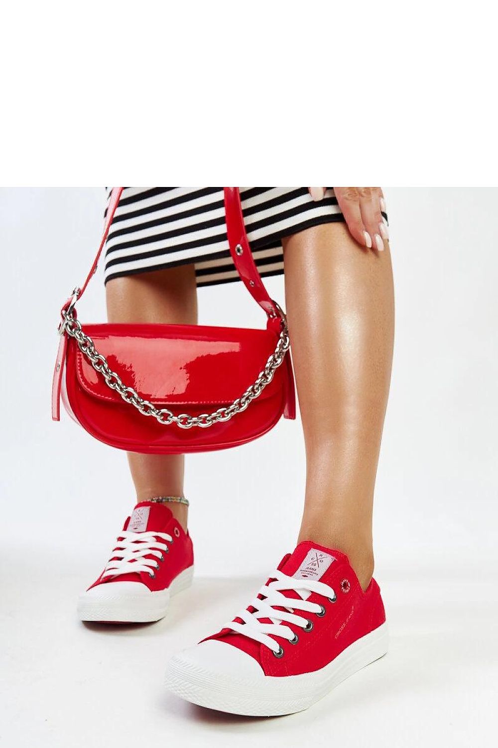   Czerwone damskie trampki CROSS JEANS - Solea 