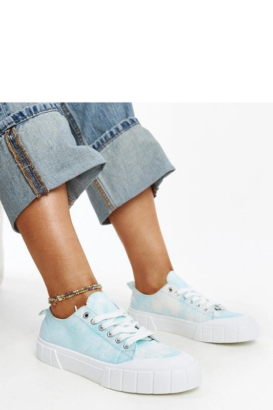  Niebieskie materiałowe trampki Jerina - Solea 