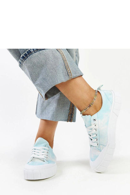   Niebieskie materiałowe trampki Jerina - Solea 