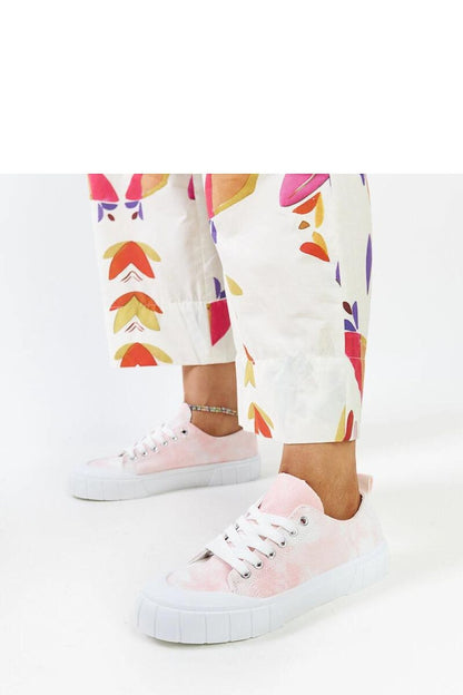   Różowe materiałowe trampki Jerina - Solea 