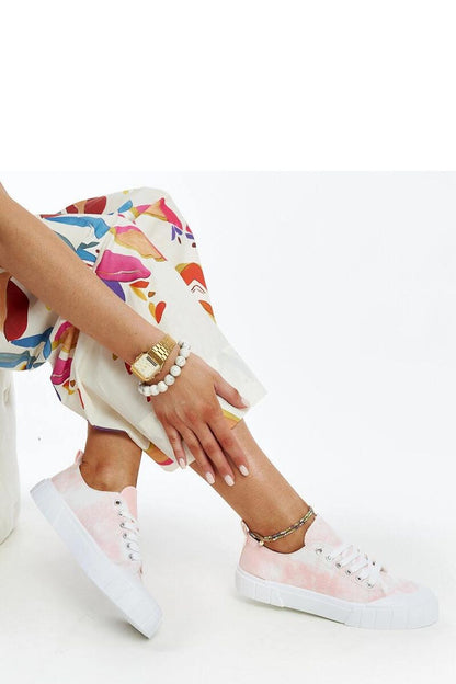   Różowe materiałowe trampki Jerina - Solea 