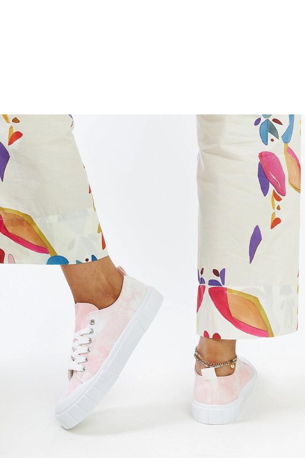   Różowe materiałowe trampki Jerina - Solea 