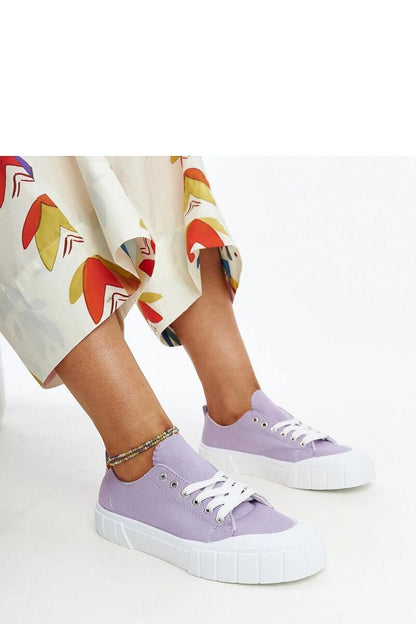   Fioletowe materiałowe trampki Eduarda - Solea 