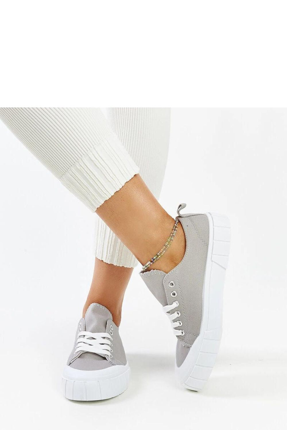   Szare materiałowe trampki Eduarda - Solea 