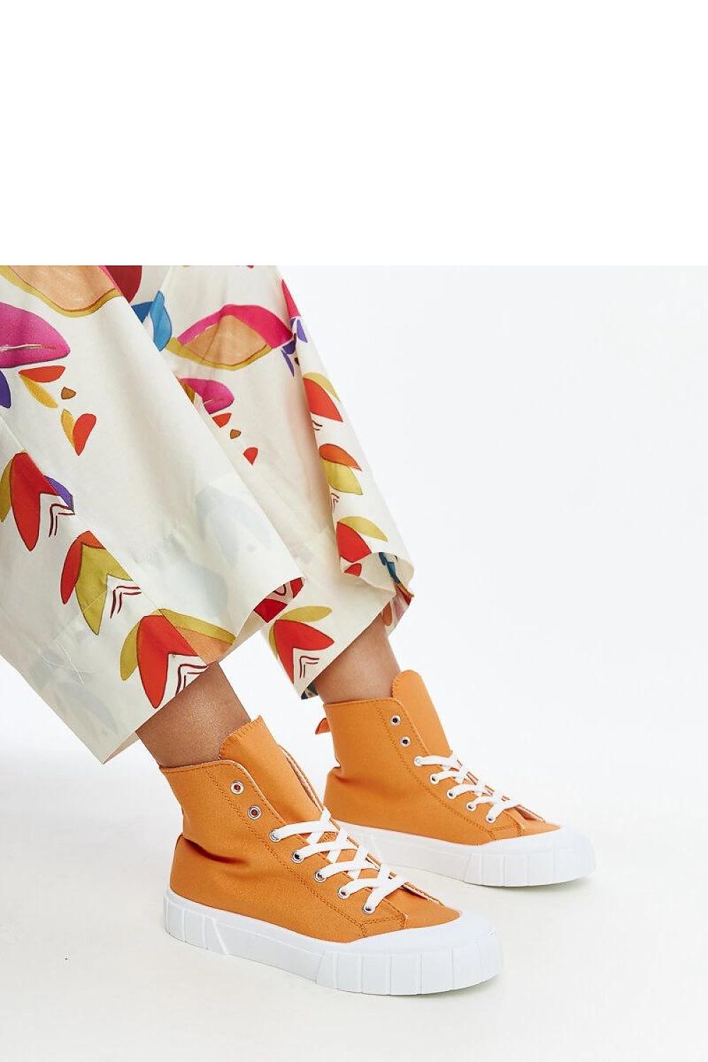   Pomarańczowe wysokie trampki Vinka - Solea 