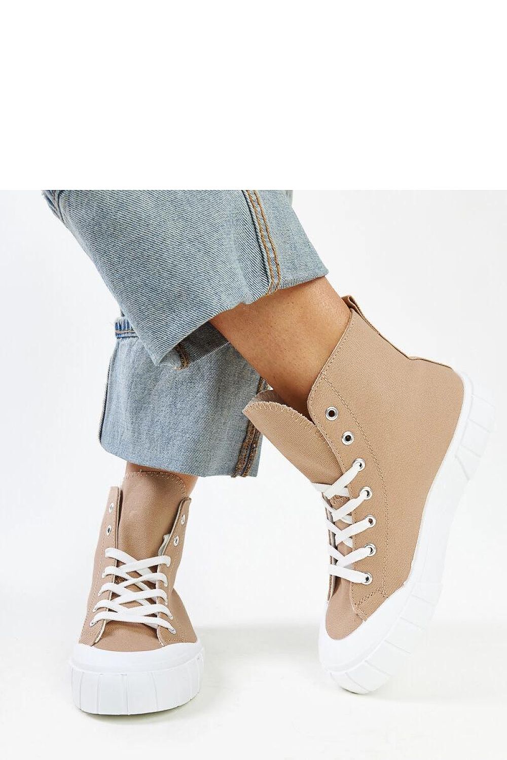   Brązowe wysokie trampki Vinka - Solea 