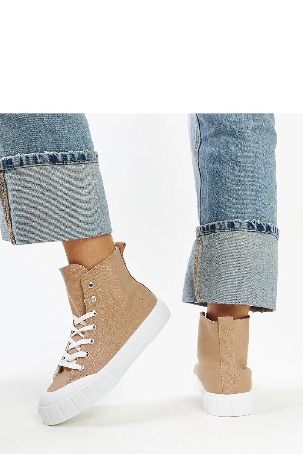   Brązowe wysokie trampki Vinka - Solea 