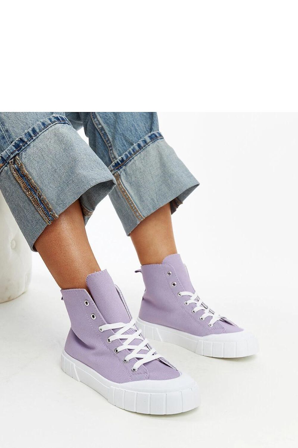   Fioletowe wysokie trampki Vinka - Solea 
