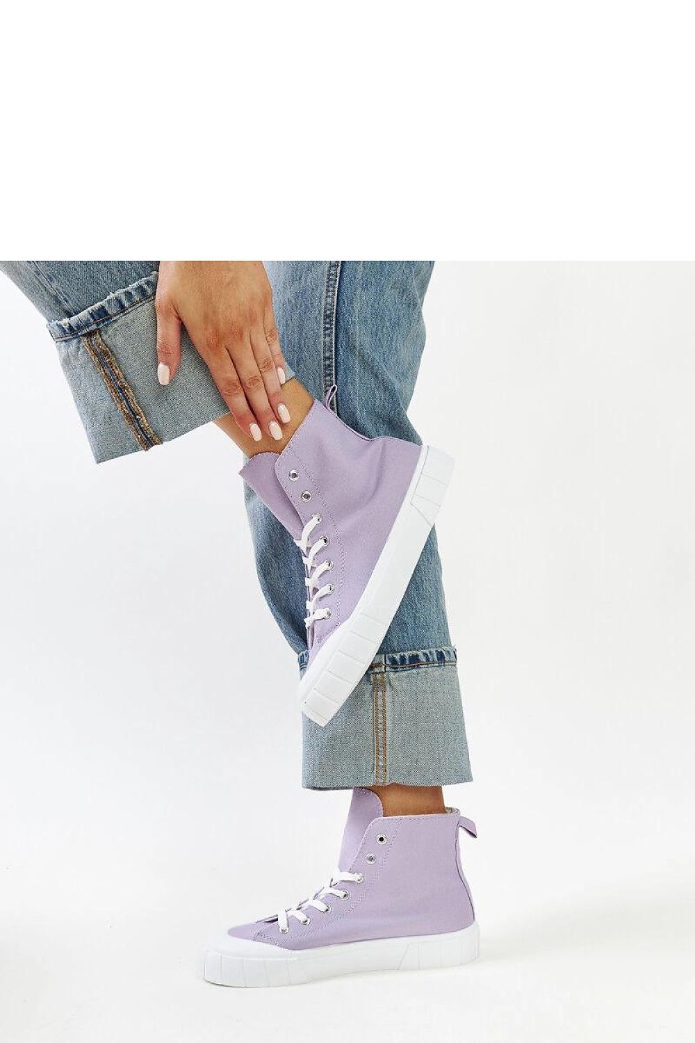   Fioletowe wysokie trampki Vinka - Solea 