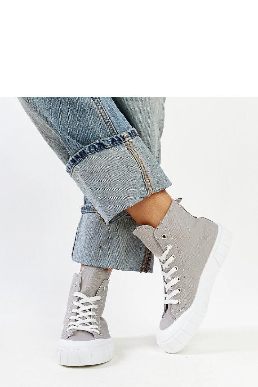   Szare wysokie trampki Vinka - Solea 