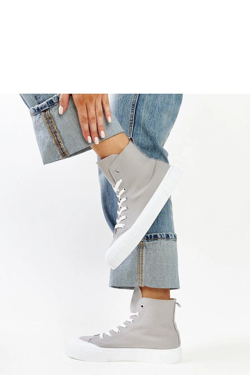   Szare wysokie trampki Vinka - Solea 