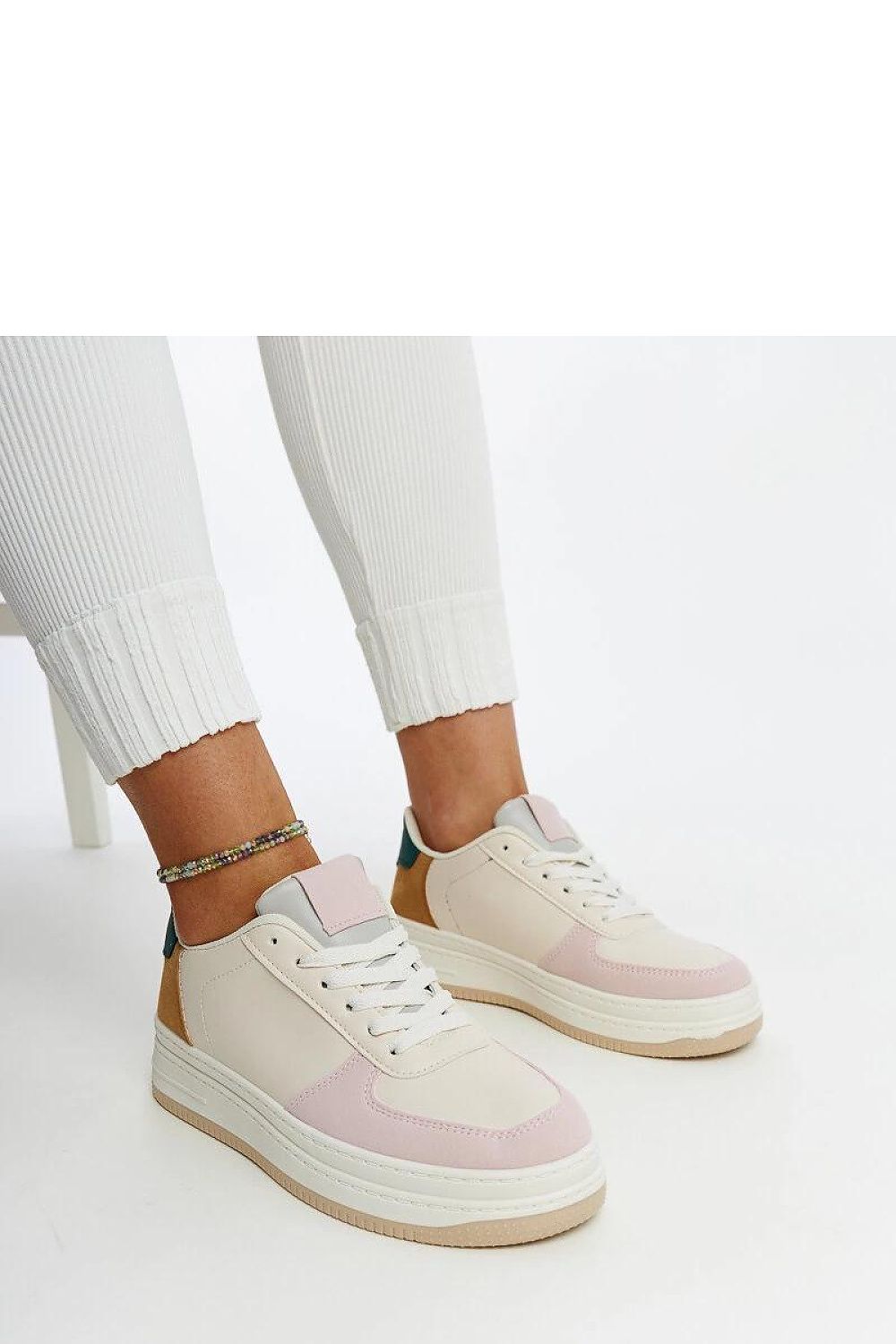   Sneakersy na platformie Cvita pastelowe - Solea 