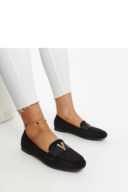   Czarne mokasyny z ozdobą Namal - Solea 
