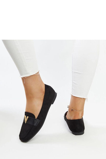   Czarne mokasyny z ozdobą Namal - Solea 