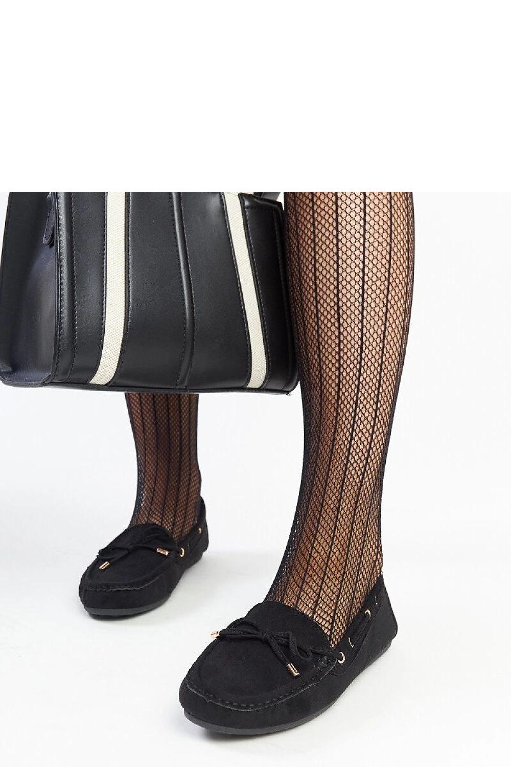   Czarne zamszowe mokasyny Aneesa - Solea 