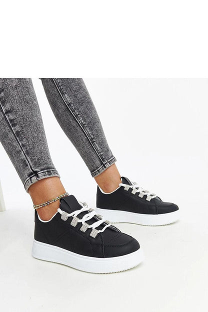   Czarne sneakersy na grubej podeszwie Walida - Solea 