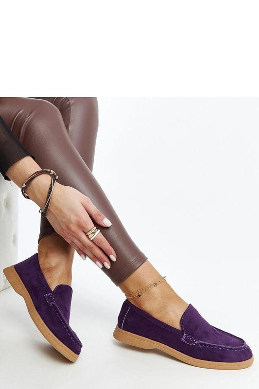   Fioletowe zamszowe półbuty Rumay - Solea 
