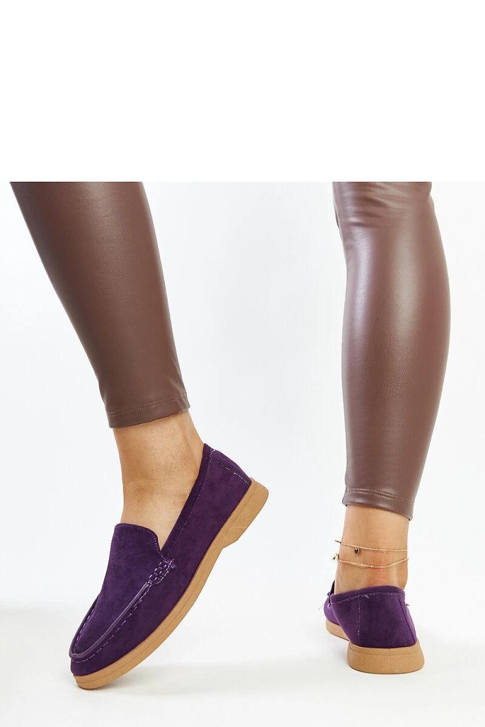   Fioletowe zamszowe półbuty Rumay - Solea 