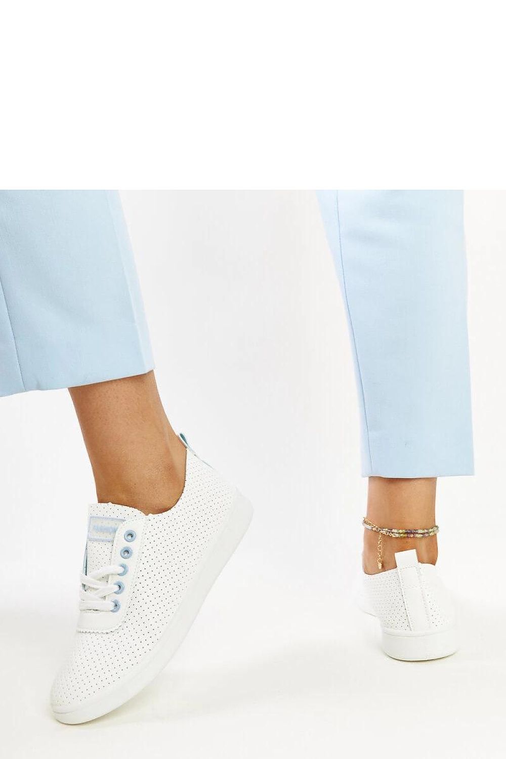   Białe trampki eko-skórzane Yusra - Solea 