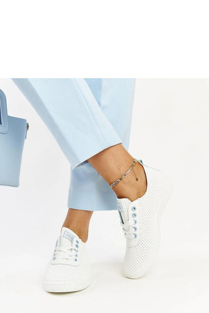   Białe trampki eko-skórzane Yusra - Solea 