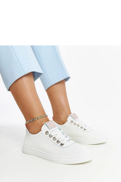   Białe trampki eko-skórzane Anbarin - Solea 