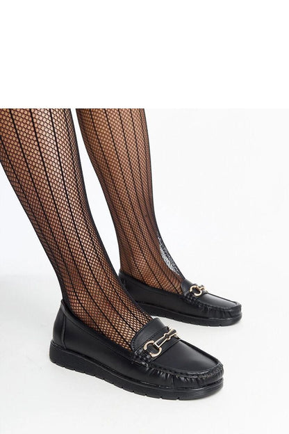   Czarne mokasyny z klamerką Anisah - Solea 