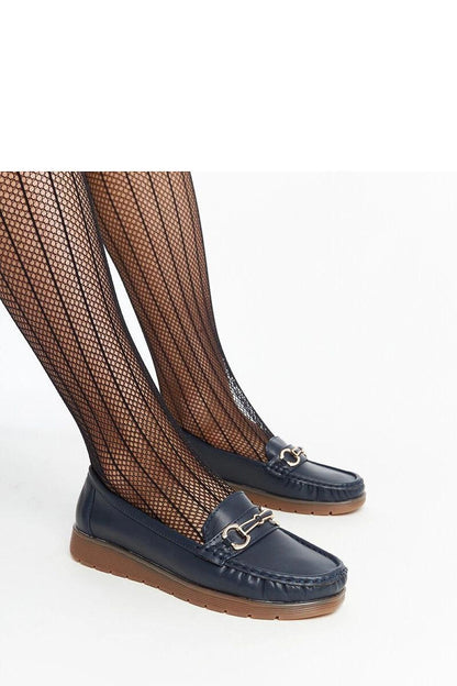   Granatowe mokasyny z klamerką Anisah - Solea 