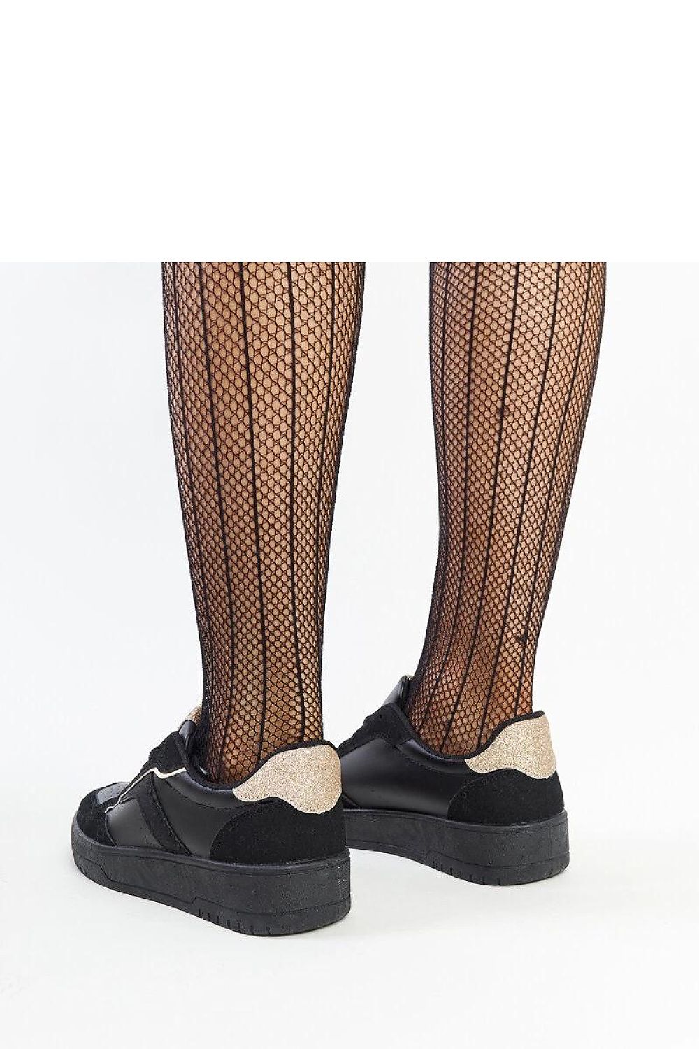   Czarny sneakersy na platformie Walda - Solea 