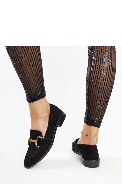   Czarne mokasyny z klamerką Gibarti - Solea 