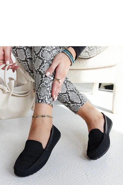   Czarne materiałowe mokasyny Fiammetta - Solea 