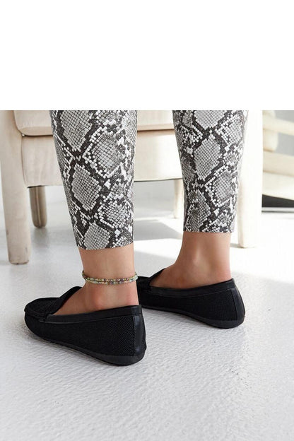   Czarne materiałowe mokasyny Fiammetta - Solea 