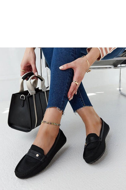   Czarne materiałowe mokasyny Fombio - Solea 