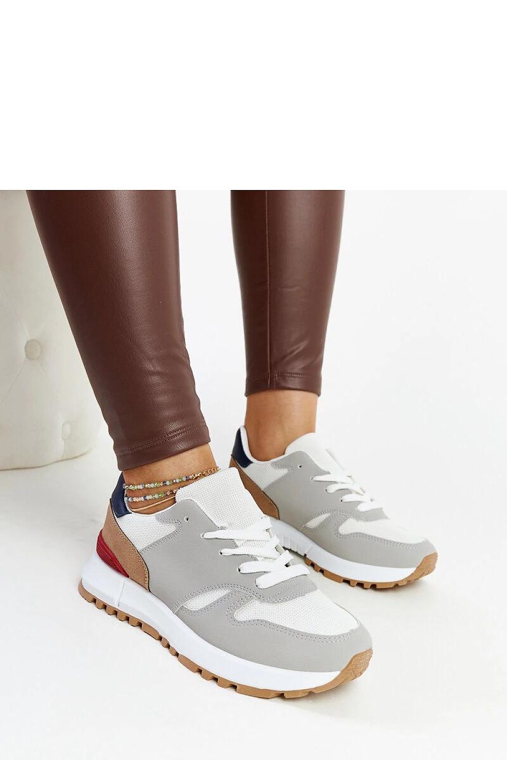   Wielokolorowe sneakersy na platformie Sultisz - Solea 