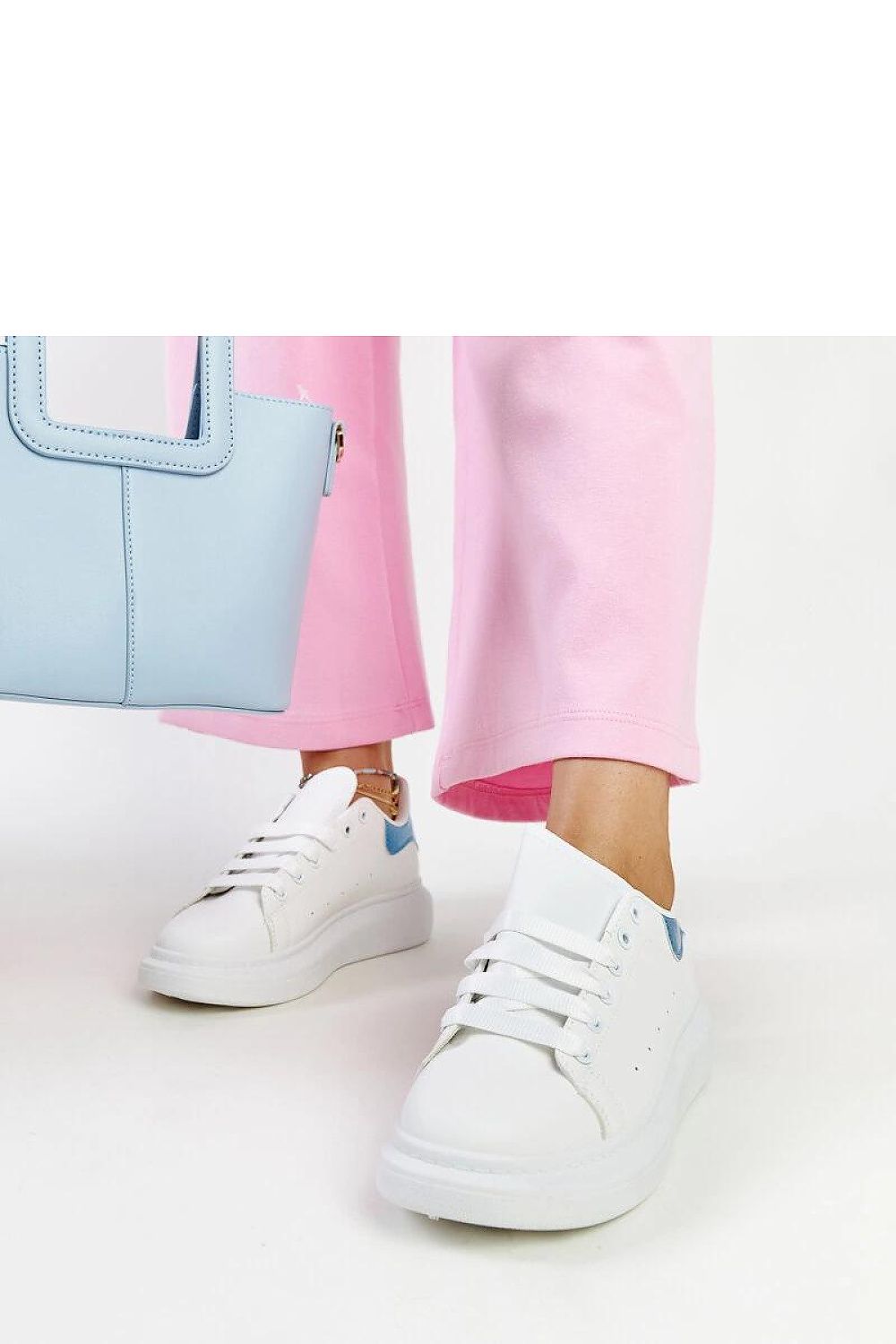   Białe sneakersy eko-skórzane Fatimah - Solea 