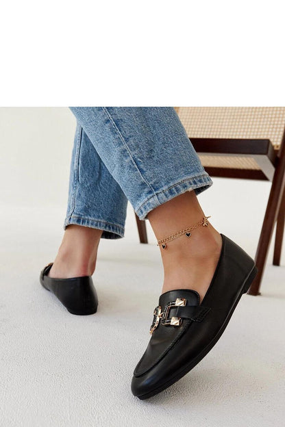   Czarne mokasyny z klamerką Comerio - Solea 