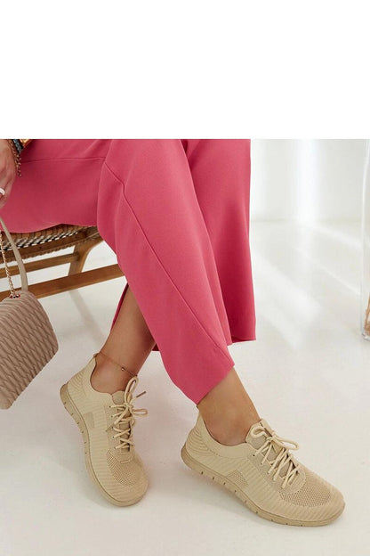   Beżowe materiałowe sneakersy Erminio - Solea 