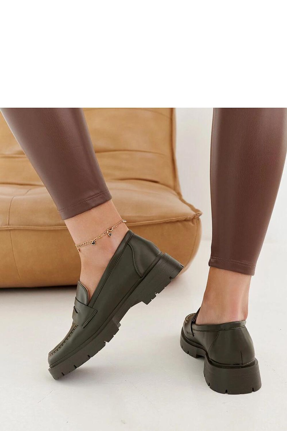   Zielone mokasyny Maybritt - Solea 