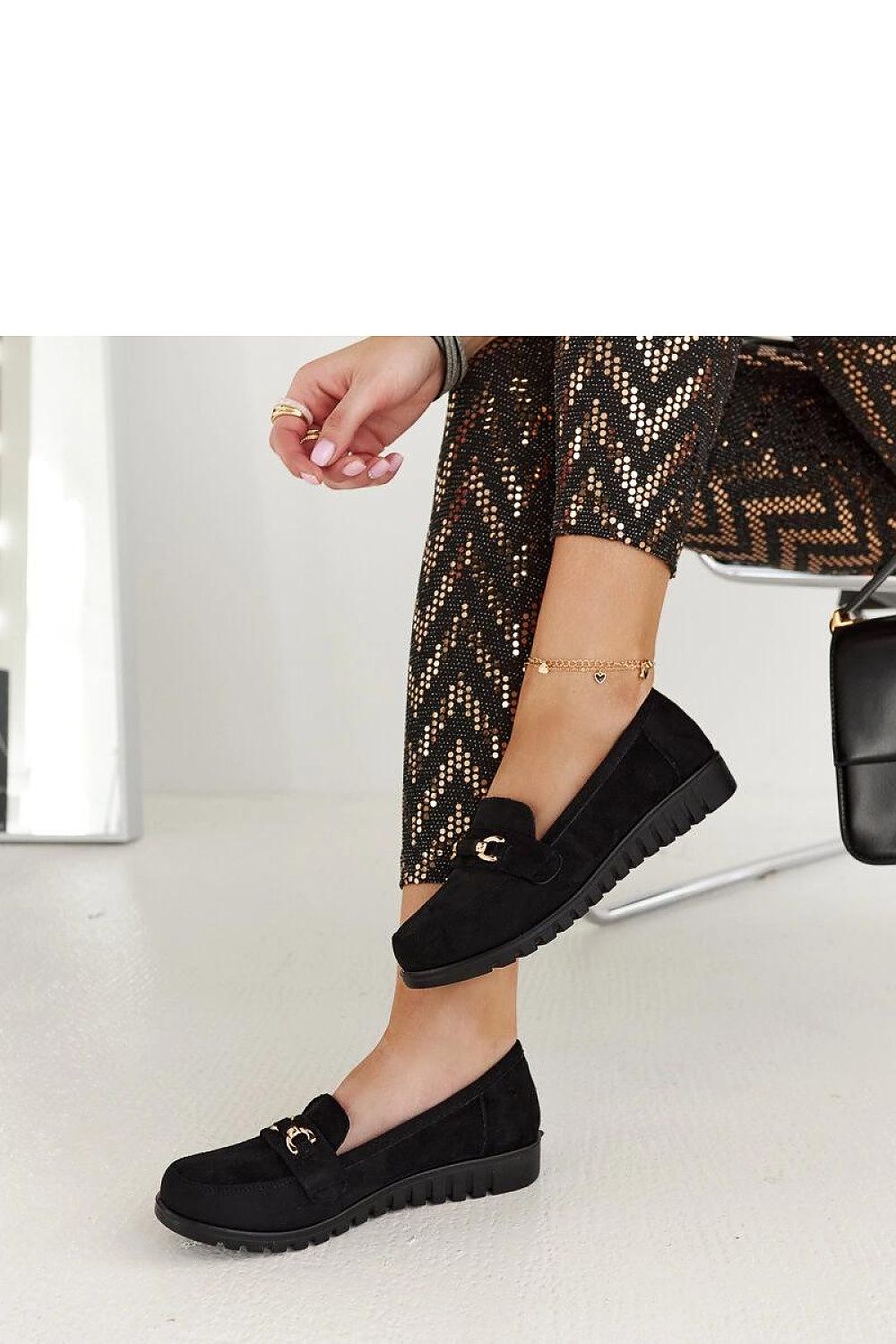   Czarne zamszowe mokasyny Prussia - Solea 