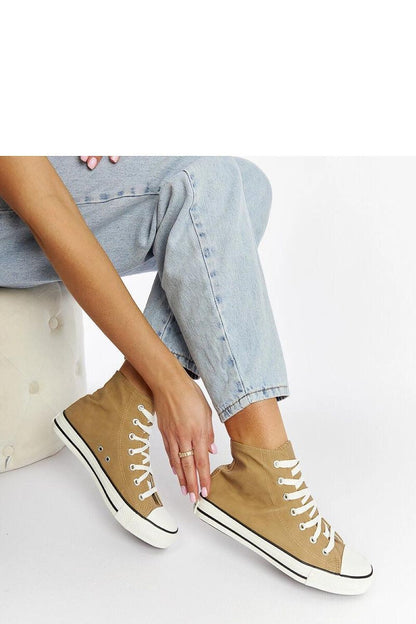   Brązowe wysokie trampki Efren - Solea 