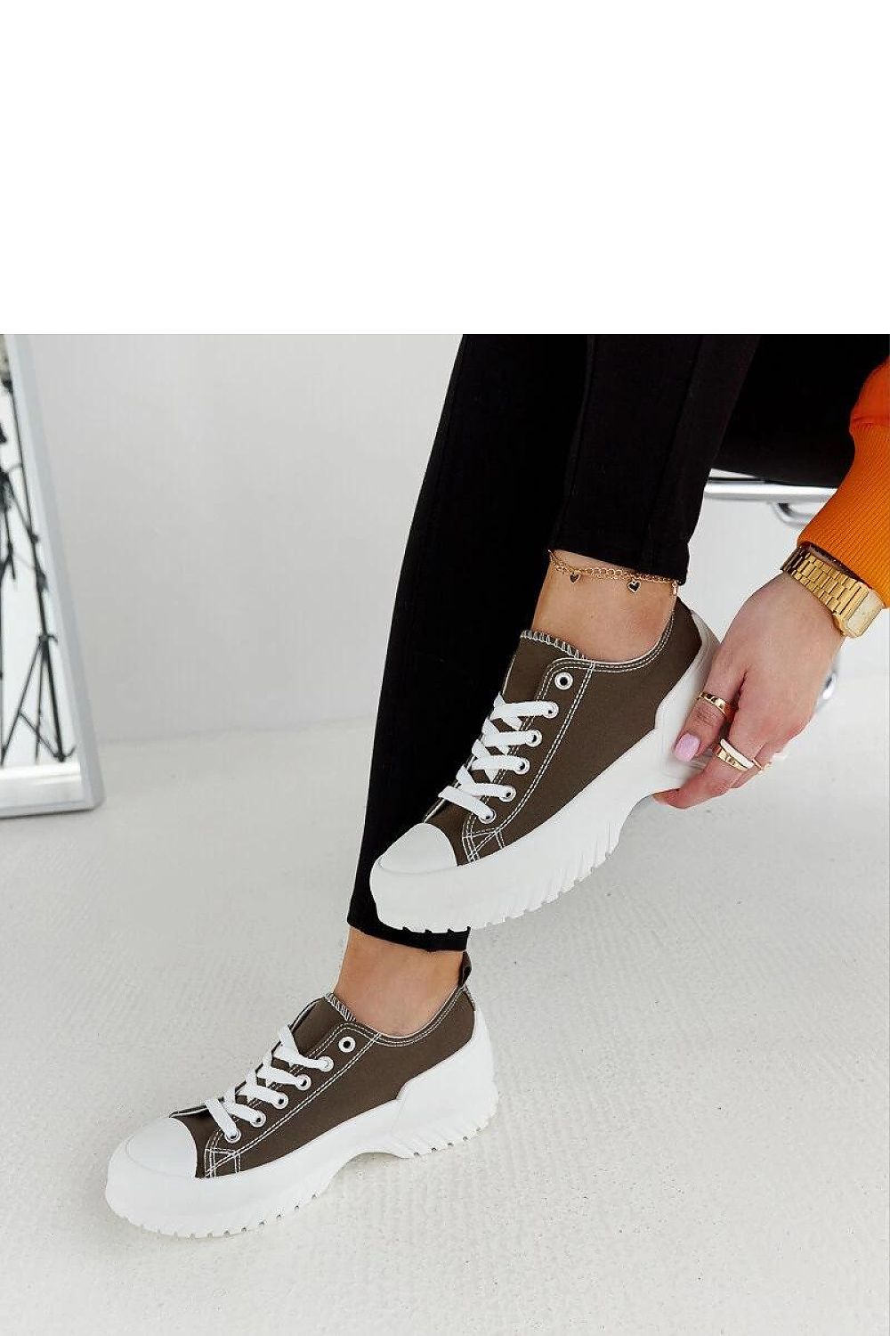   Zielone trampki na platformie Monteleone - Solea 