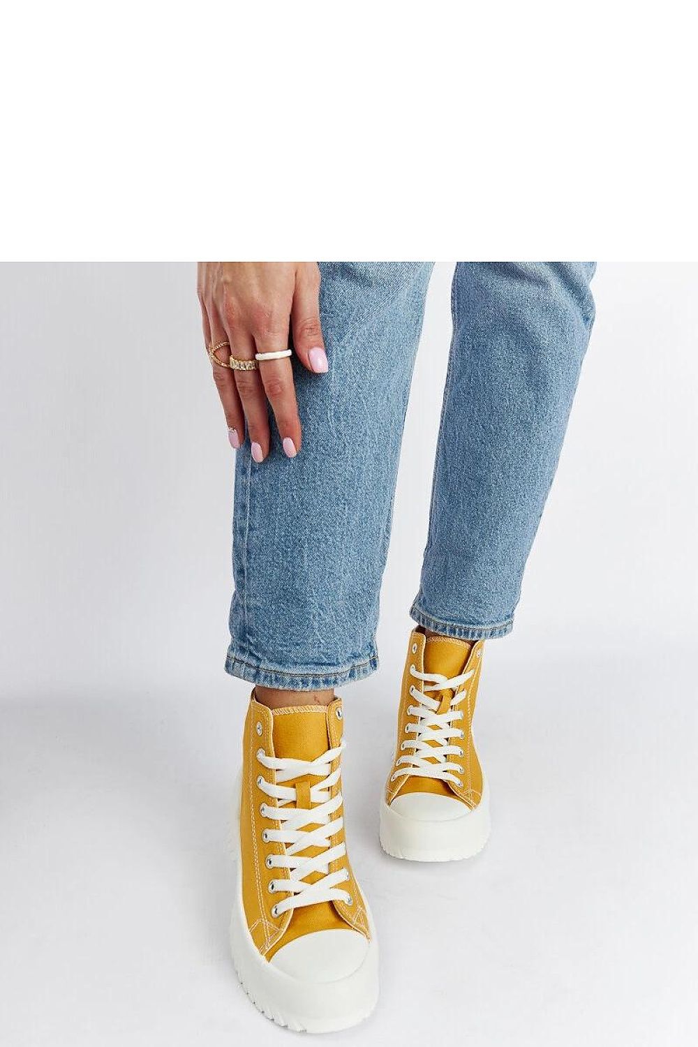   Żółte trampki za kostkę Ronchis - Solea 