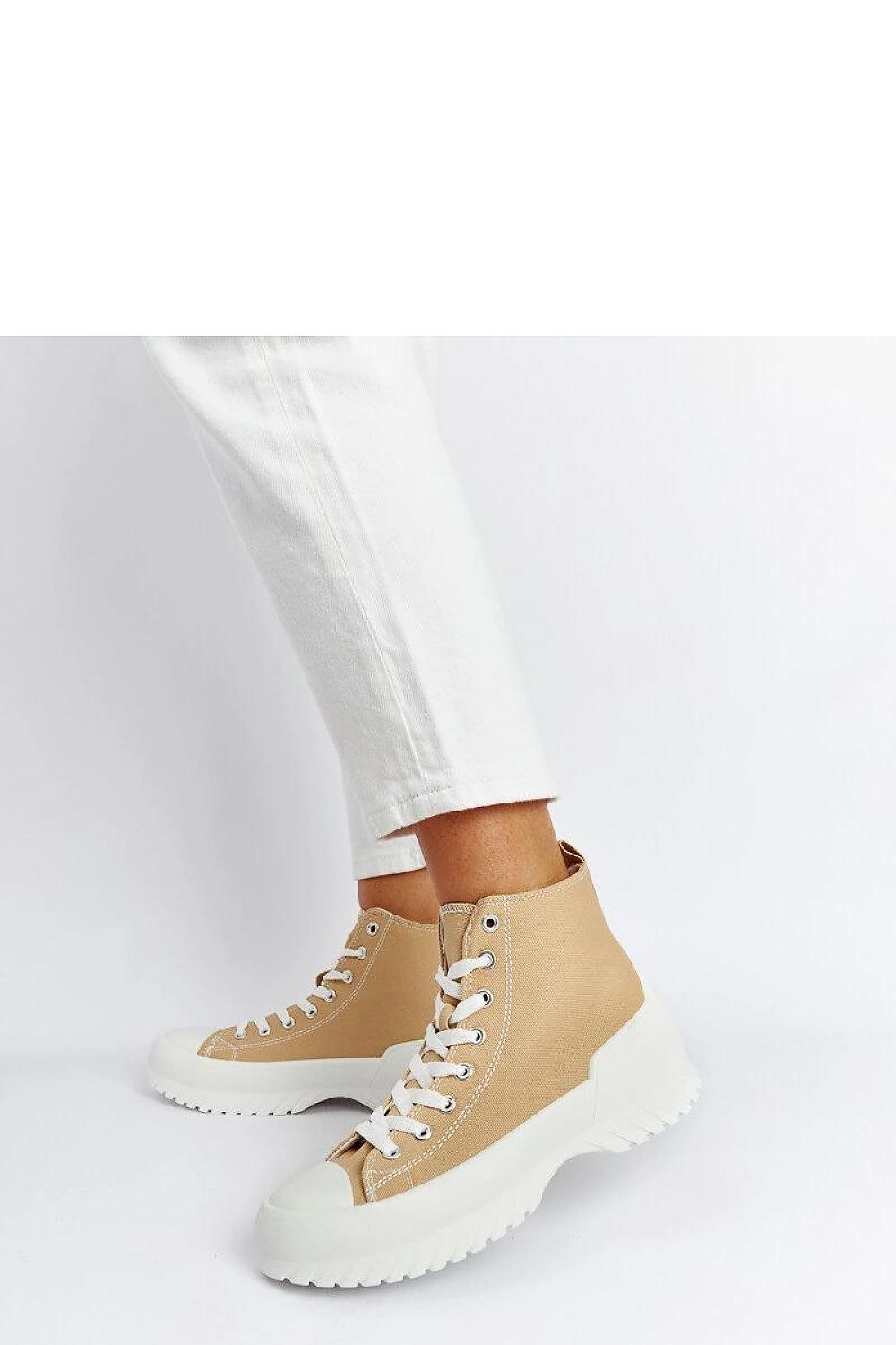   Beżowe trampki za kostkę Ronchis - Solea 