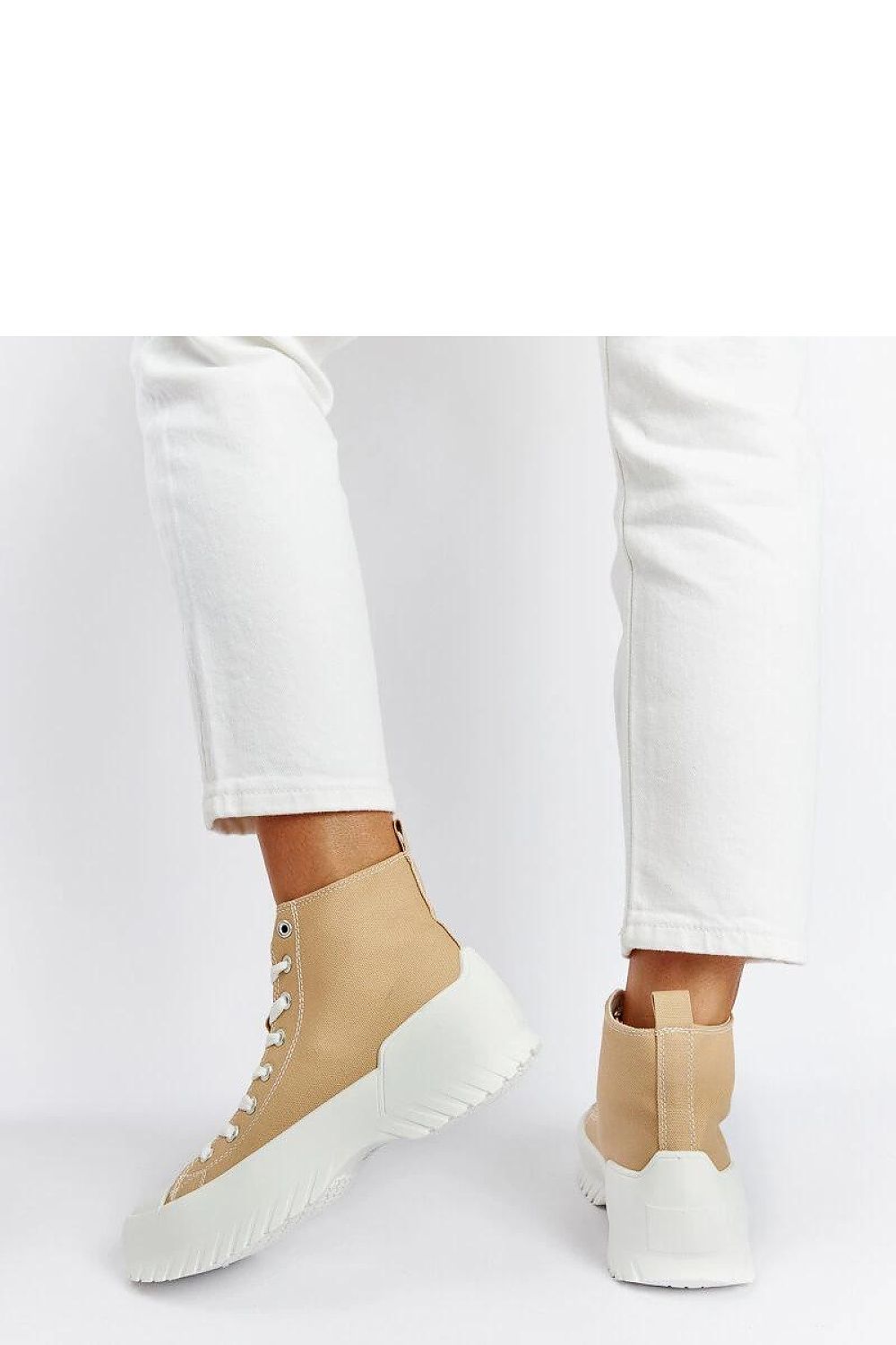   Beżowe trampki za kostkę Ronchis - Solea 