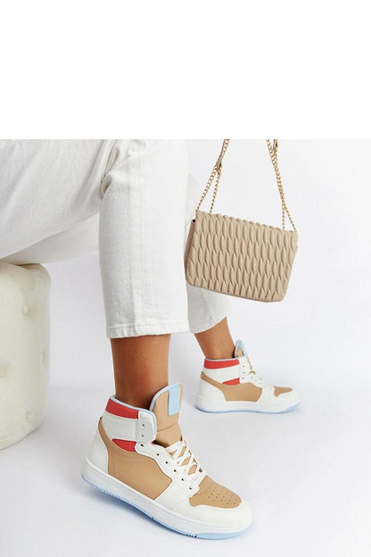   Biało-beżowe sneakersy za kostkę Eagan - Solea 