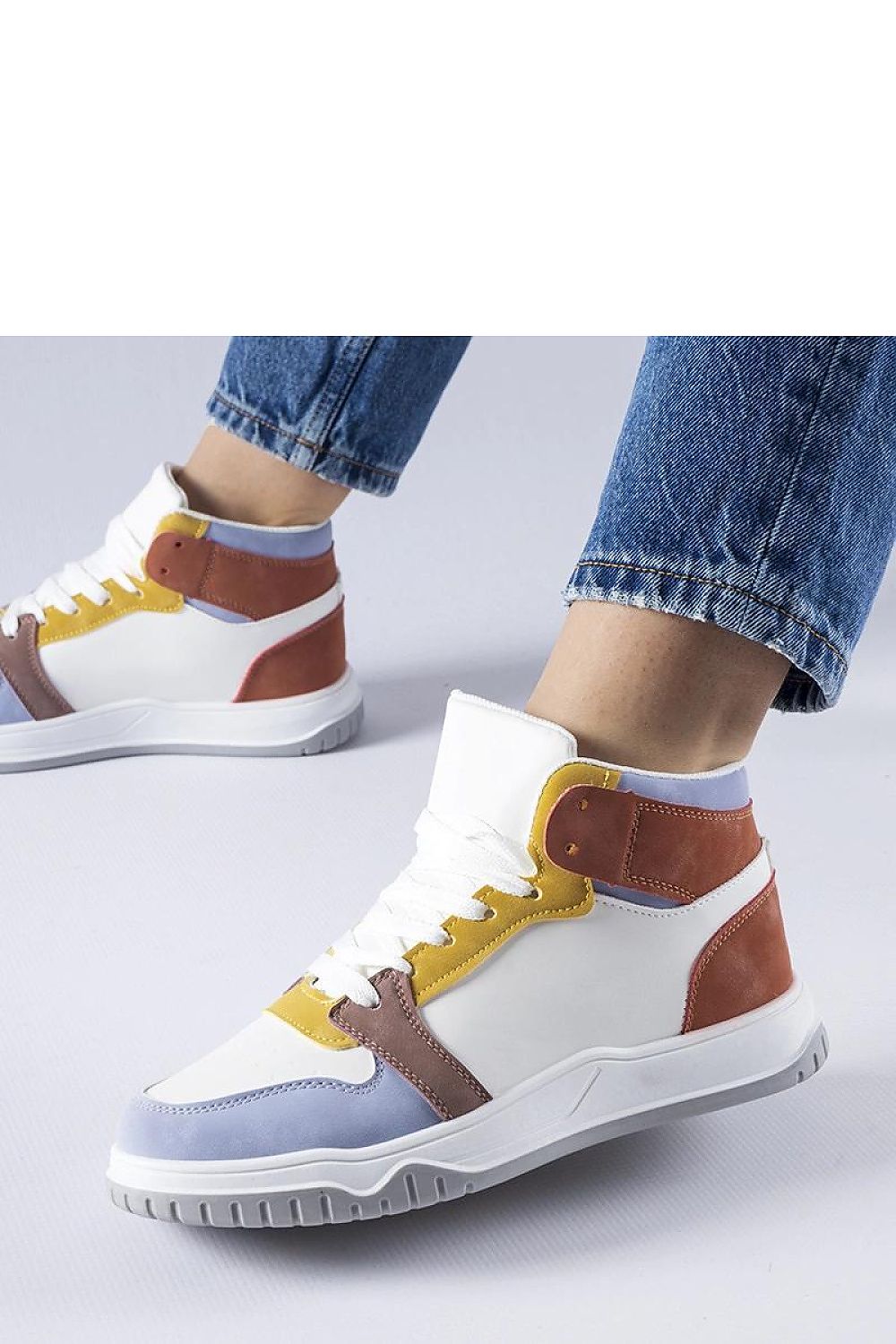   Fioletowe sneakersy za kostkę Elizabeth - Solea 