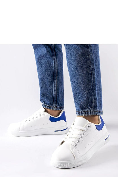   Biało-granatowe sneakersy Leland - Solea 