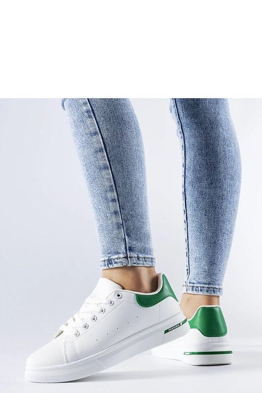   Biało-zielone sneakersy Leland - Solea 