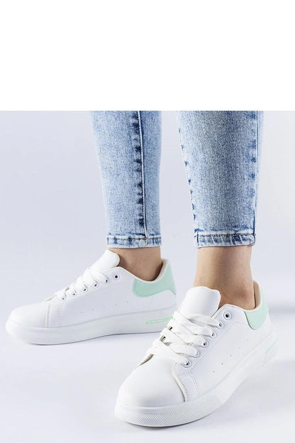   Biało-miętowe sneakersy Leland - Solea 